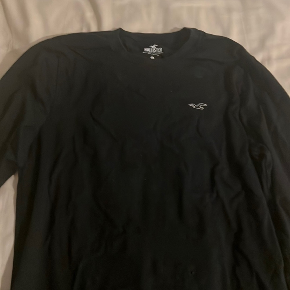 Black Long Sleeve Hollister T Shirt